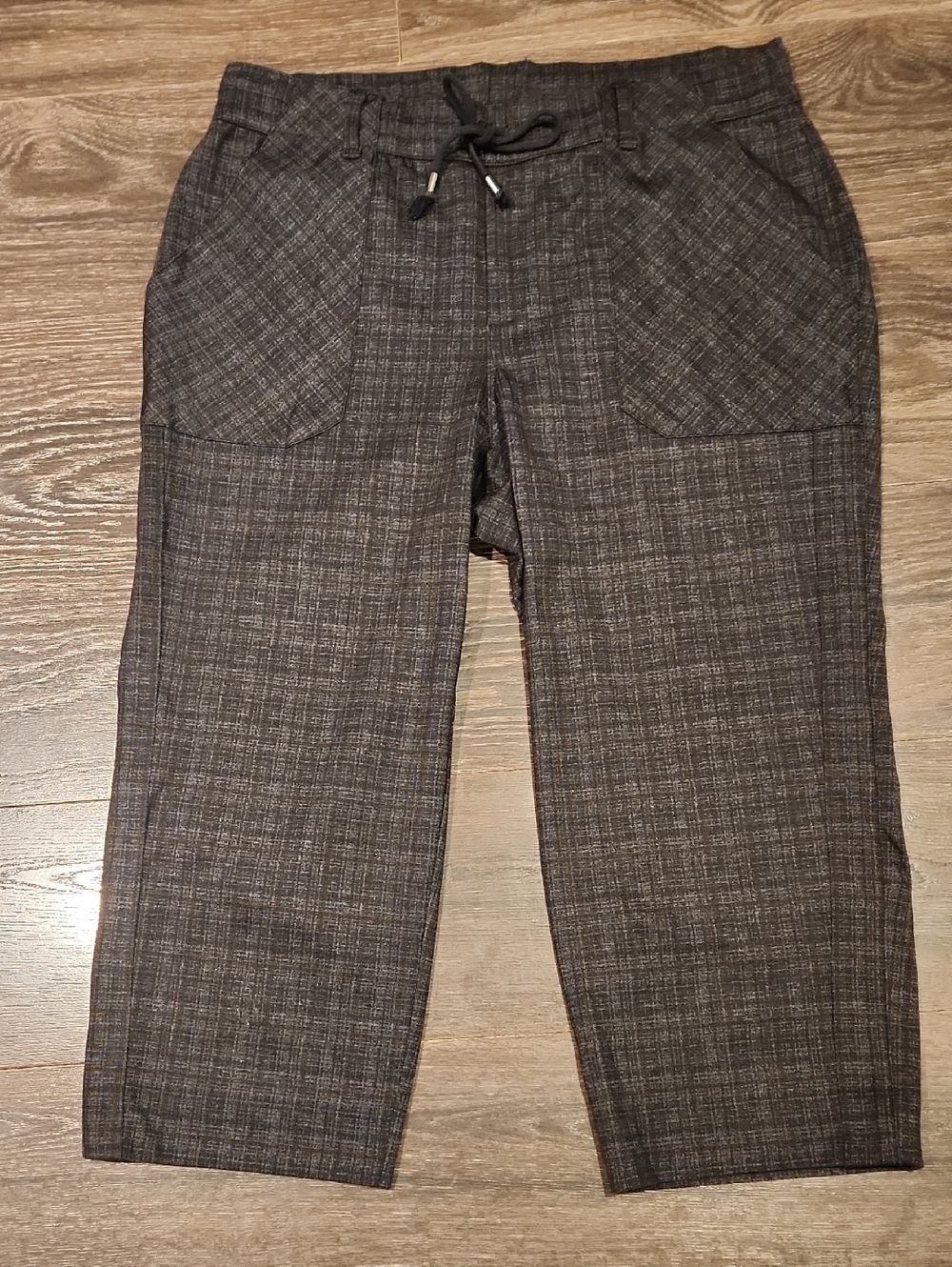 ❤️ DEMOCRACY HIGH RISE STRAIGHT CROP PANTS, DRAWSTRING WAIST, 1X - Picture 2 of 7
